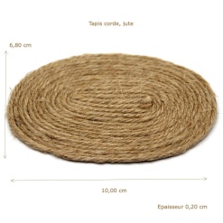 Alternative view of Tapis de fibre ovale