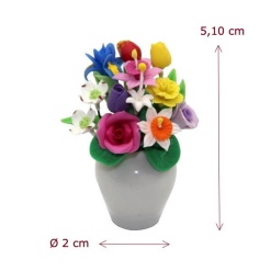 Alternative view of Bouquet de fleurs en vase
