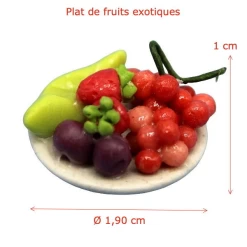 Alternative view of Plat de fruits exotiques