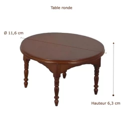 Alternative view of Table ronde bois