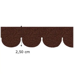 détail largeur tuiles shingles écailles miniature 1/12e 2,50 cm toiture maison de poupée