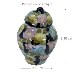 Alternative view of Potiche en céramique marbrée