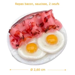 Alternative view of Repas œufs, bacon, saucisse