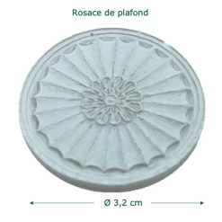 Alternative view of Rosace de plafond Ø 3,2 cm