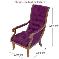Alternative view of Fauteuil bibliothèque William IV – Style Anglais XIXe