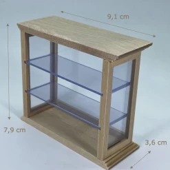 Alternative view of Vitrine 3 Niveaux - Bois brut