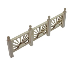 Alternative view of Barrière , clôture " Soleil levant "