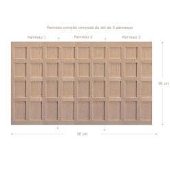 Alternative view of Panneaux de bois pour mur style " Tudor "
