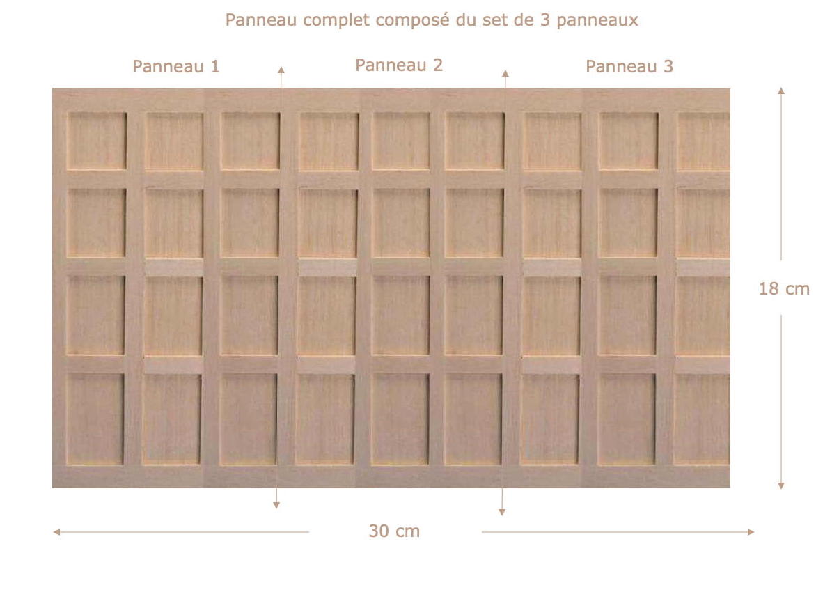 Panneaux de bois pour mur style " Tudor " – Image 2