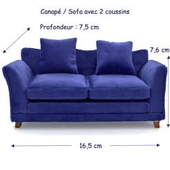 Alternative view of Canapé / Sofa avec deux coussins