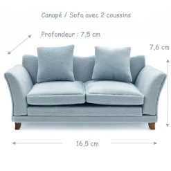 Alternative view of Canapé / Sofa avec deux coussins