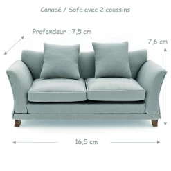 Alternative view of Canapé / Sofa avec deux coussins