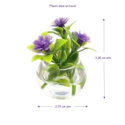 Alternative view of Bouquet de fleurs en bocal verre