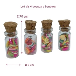 Alternative view of Bocaux à bonbons- Lot de 4
