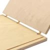 Diorama en bois naturel pour maison de poupée avec porte acrylique coulissante, facile à monter et idéal pour exposer vos miniatures.