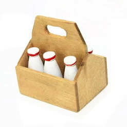 Alternative view of Caisse de bouteilles de lait en bois