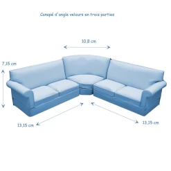 Alternative view of Canapé d'angle tissus
