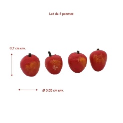 Alternative view of Pommes - Lot de 4