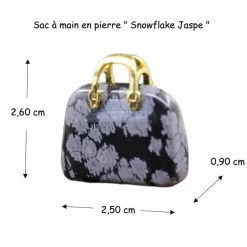 Alternative view of Sac à main - Jaspe flocons de neige