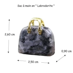 Alternative view of Sac à main - Labradorite noire