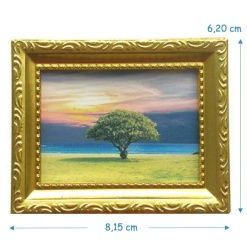 Alternative view of Tableau coucher de Soleil - Arbre