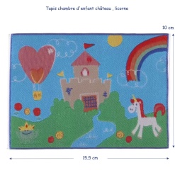 Alternative view of Tapis chambre d'enfant tissé - Château