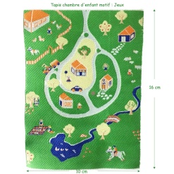 Alternative view of Tapis chambre d'enfant tissé - Jeux