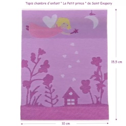 Alternative view of Tapis chambre d'enfant tissé - Le petit prince
