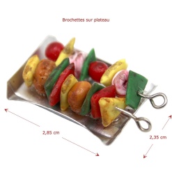 Alternative view of Brochettes de viandes et legumes