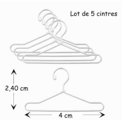 Alternative view of Cintres à habits - Lot de 5