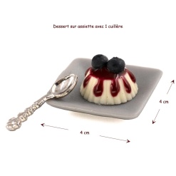 Alternative view of Dessert sur assiette