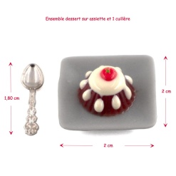 Alternative view of Dessert sur assiette