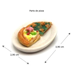 Alternative view of Parts de pizza