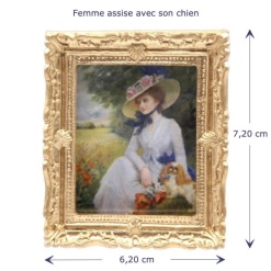 Alternative view of Tableau femme avec son chien