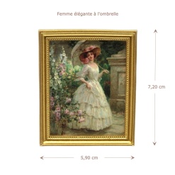 Alternative view of Tableau femme élégante à l'ombrelle