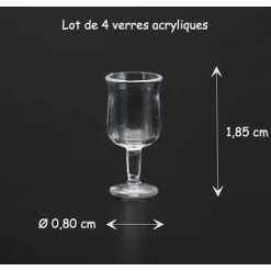 Alternative view of Verre - lot de 4