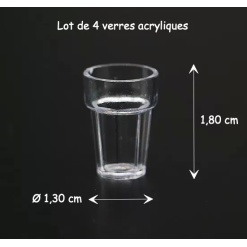 Alternative view of Verre - lot de 4