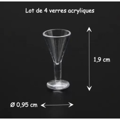 Alternative view of Verre - lot de 4