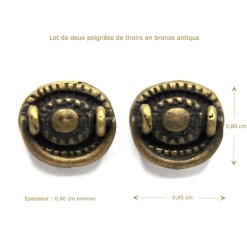 Alternative view of Poignées de tiroir antique