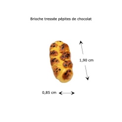 Alternative view of Brioche tressée pépites de chocolat