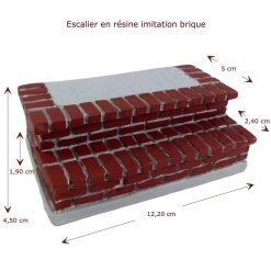 Alternative view of Escalier d'entrée imitation brique