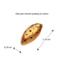 Alternative view of Petit pain pudding et raisins