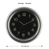 horloge ou pendule de cuisine ou de salon en bois peint en gris