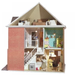 Maison de poupée Mountfield : architecture des années 1930, authentique et spacieuse.