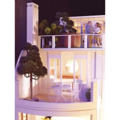 Malibu Beach House miniature, échelle 1:12, détaillée et prête à assembler