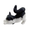 Figurine chat bicolore Prince, miniature 1:12 pour maison de poupée
