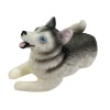 Figurine Husky Sibérien miniature à l'échelle 1:12 pour collectionneurs