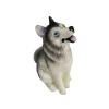 Figurine Husky Sibérien miniature à l'échelle 1:12 pour collectionneurs