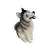 Figurine Husky Sibérien miniature à l'échelle 1:12 pour collectionneurs