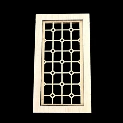 Fenêtre bois 32 carreaux miniature échelle 1/12e vue principale